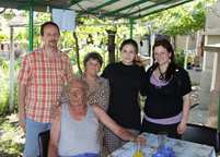 Společná fotografie s rodinou pana Kopřivy